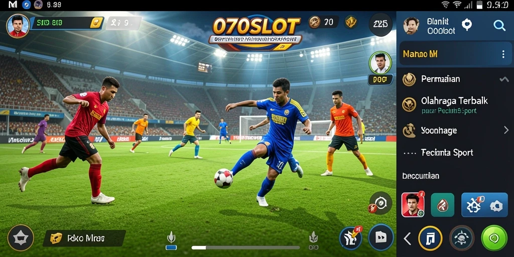 Screenshot utama <strong>070SLOT</strong> menampilkan aksi pertandingan olahraga yang mendebarkan.