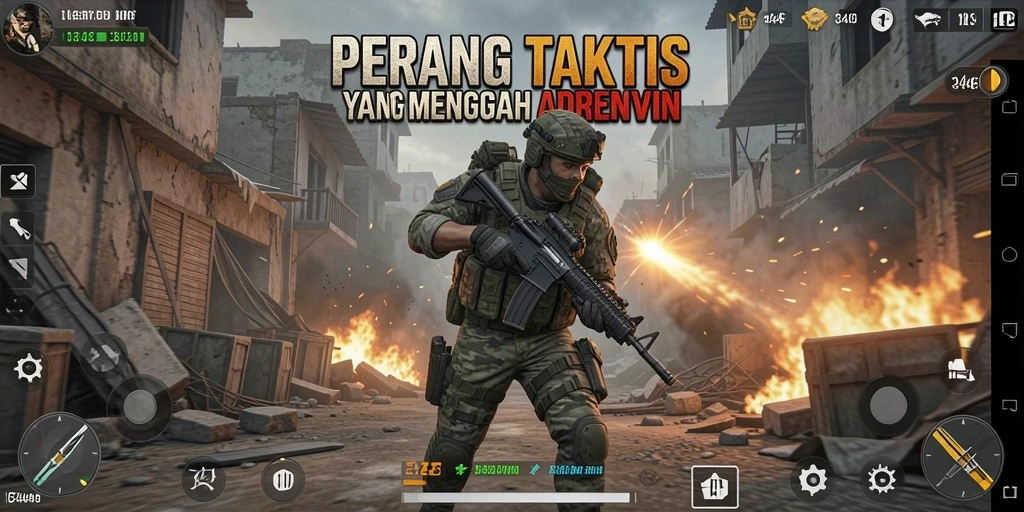 Tampilan menarik saat beraksi dalam permainan TPS 3446.