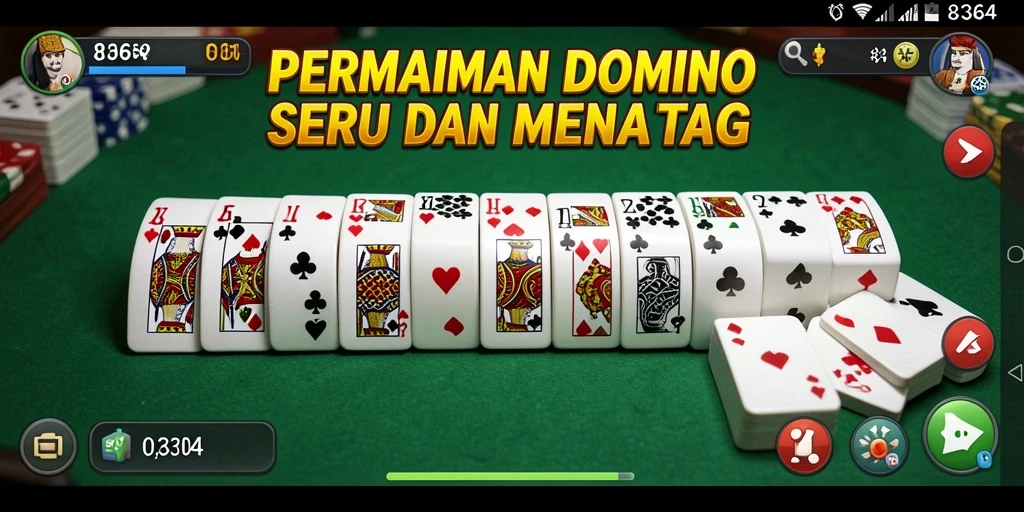 Screenshot gameplay dari 8364 yang menampilkan aksi seru di Domino.