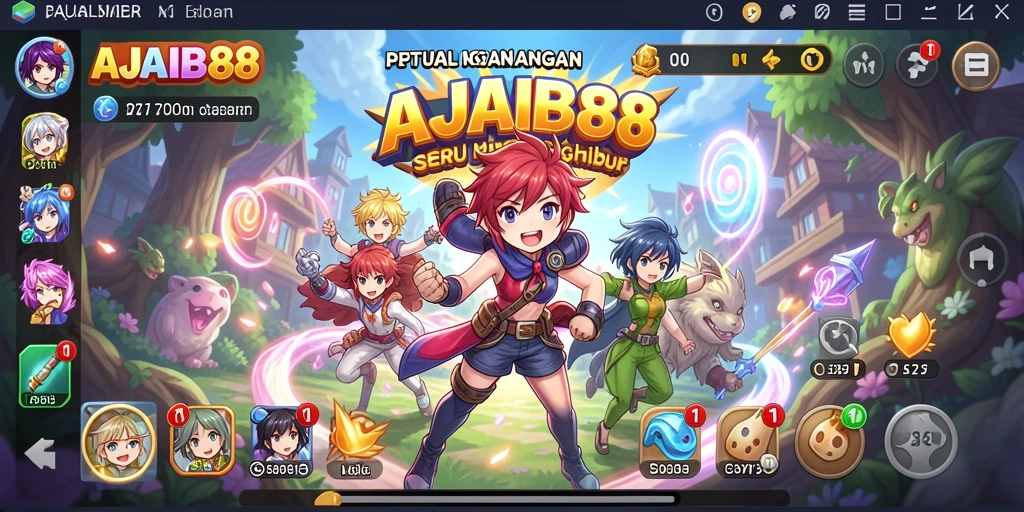 Screenshot gameplay AJAIB88 menampilkan pertarungan karakter Anime yang menarik.
