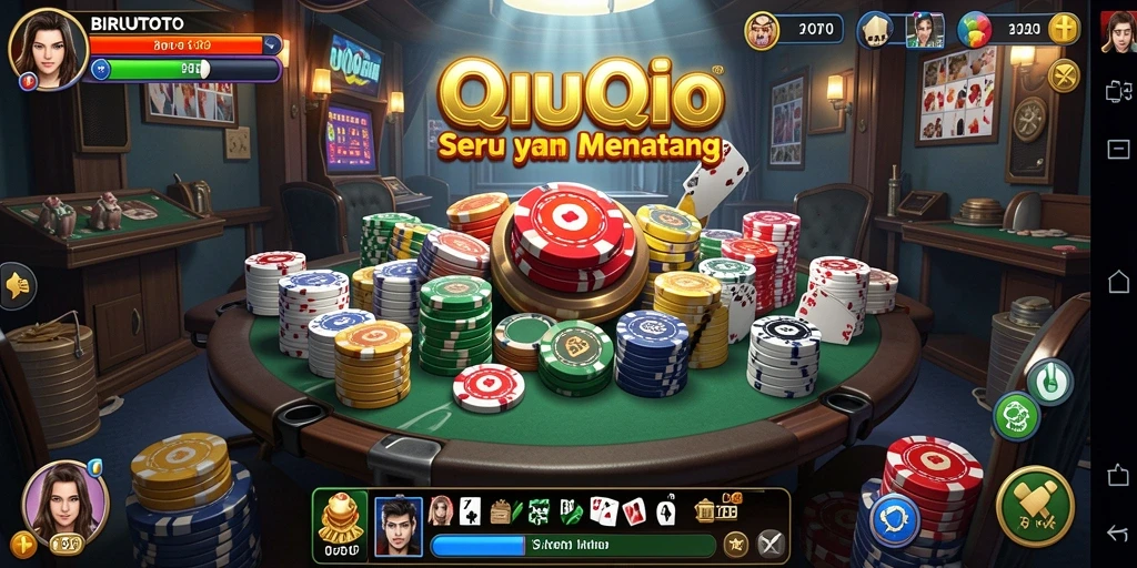 Tampilan gameplay QiuQiu yang seru di BIRUTOTO.