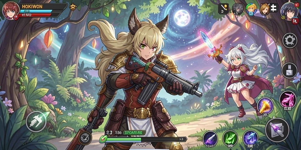 Gambaran seru dari pertarungan anime di HOKIWON.