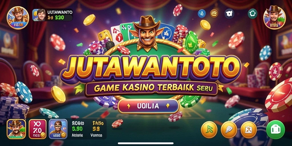 Screenshot menarik dari gameplay Kasino JUTAWANTOTO dengan grafik memukau.