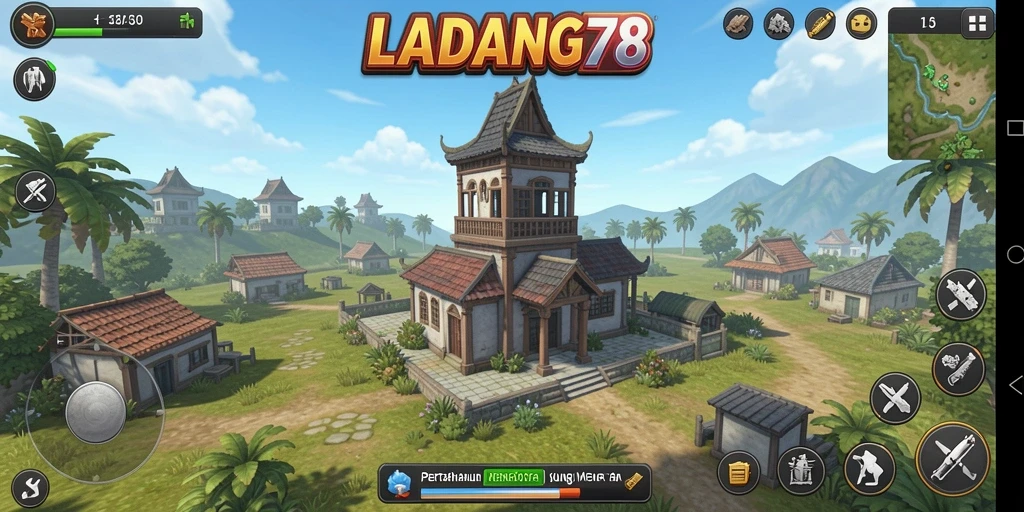 Tampilkan gameplay seru Tower Defense di LADANG78.
