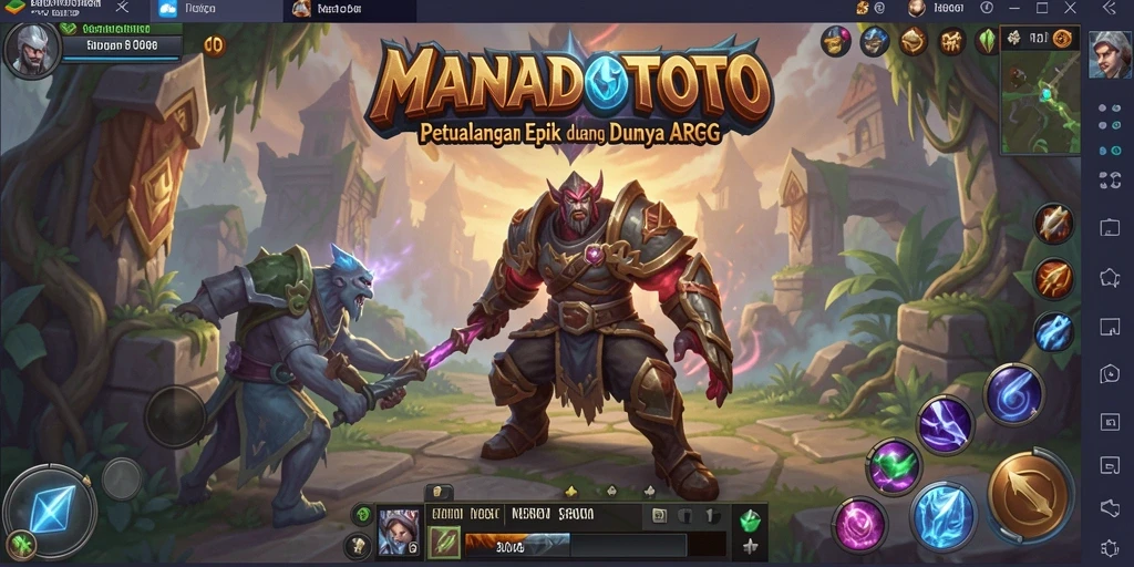Tampilan gameplay seru dalam dunia fantasi MANADOTOTO.