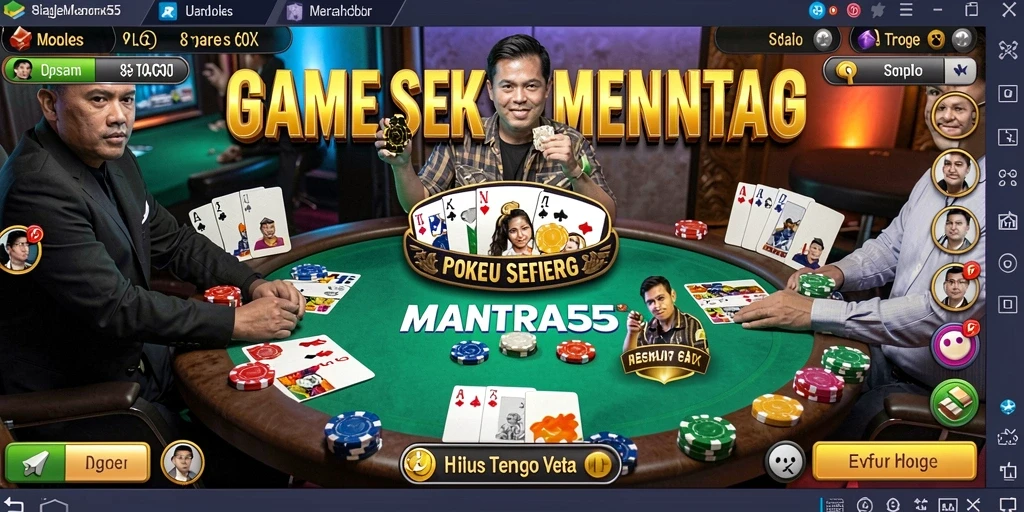 Tampilan screenshot gameplay Poker yang menarik dan menantang.