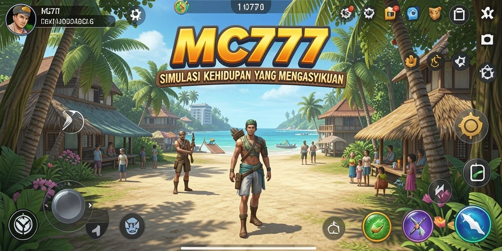 Tampilan gameplay menarik dari MC777 yang penuh warna dan interaktif.