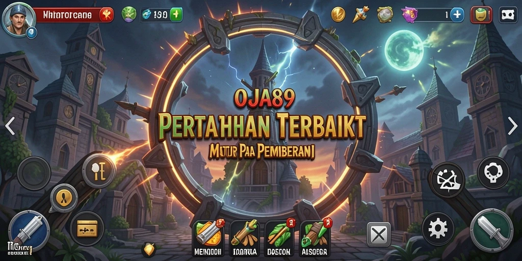 Tampilan gameplay menarik dari OJA89 di genre Tower Defense.