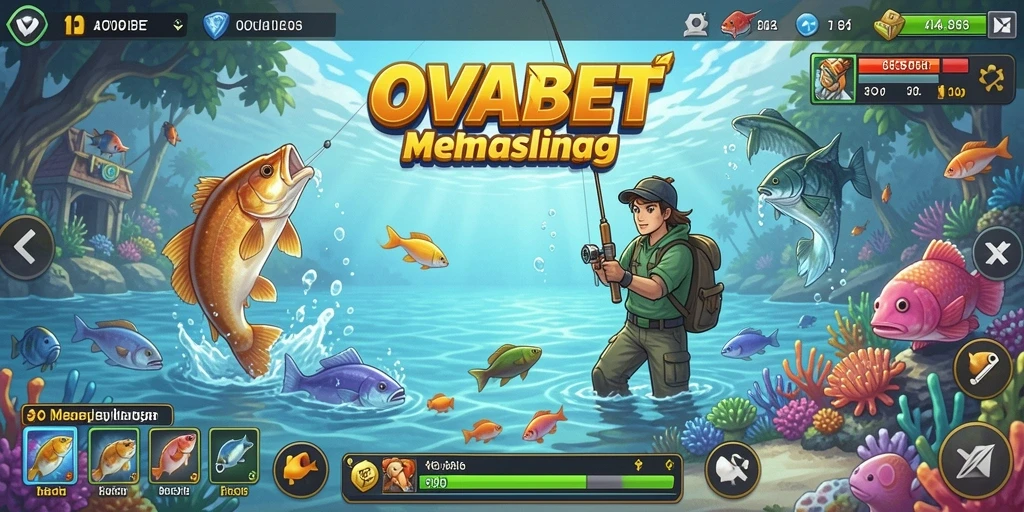 Tangkapan ikan besar dalam gameplay OVABET yang mendebarkan.