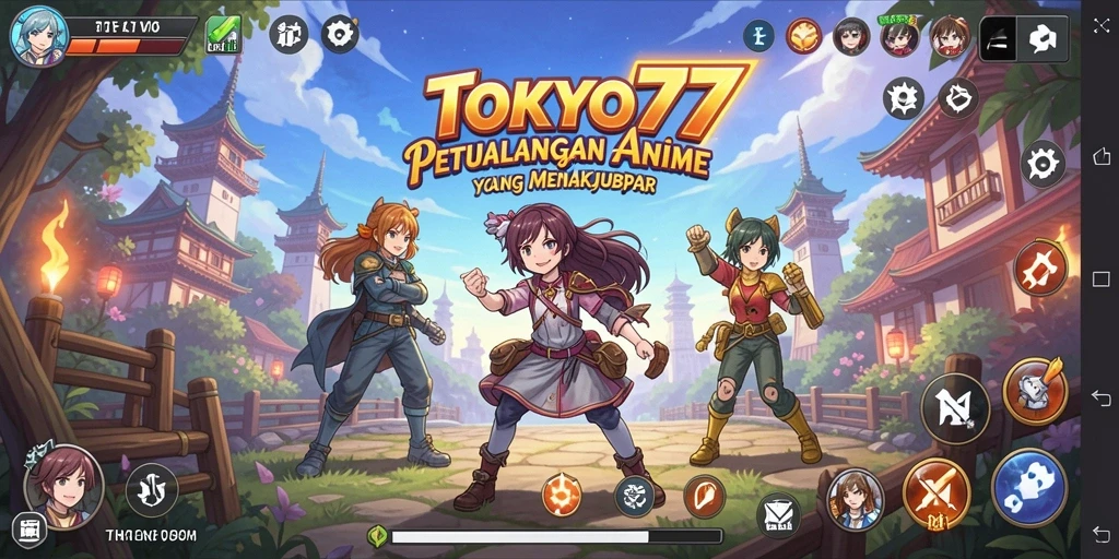 Tampilan menakjubkan dalam gameplay <strong>TOKYO77</strong> yang penuh aksi.